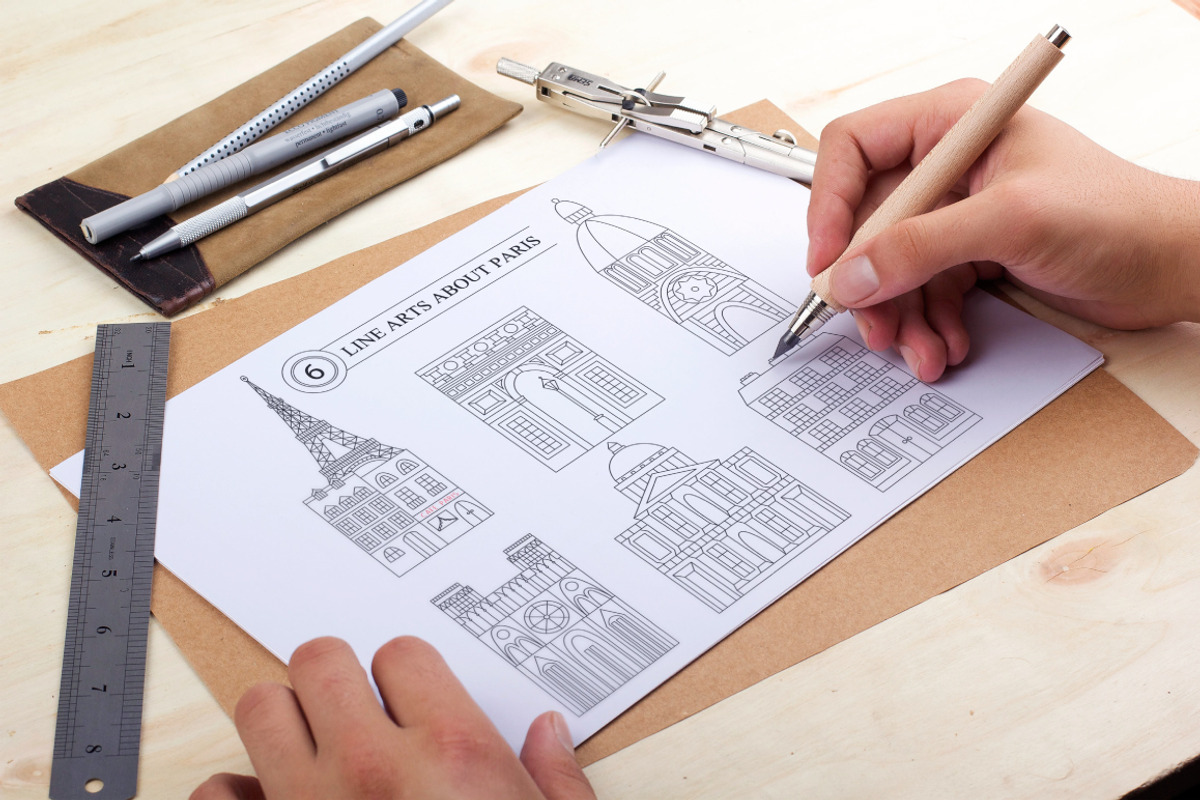 Collection of cities line art, a Graphic by Lana Samokhina (Photo 9 of 16)