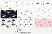 70 (kids) planes seamless pattern, a Pattern Graphic by Poppy Lane Studio (Thumbnail 8 of 10)