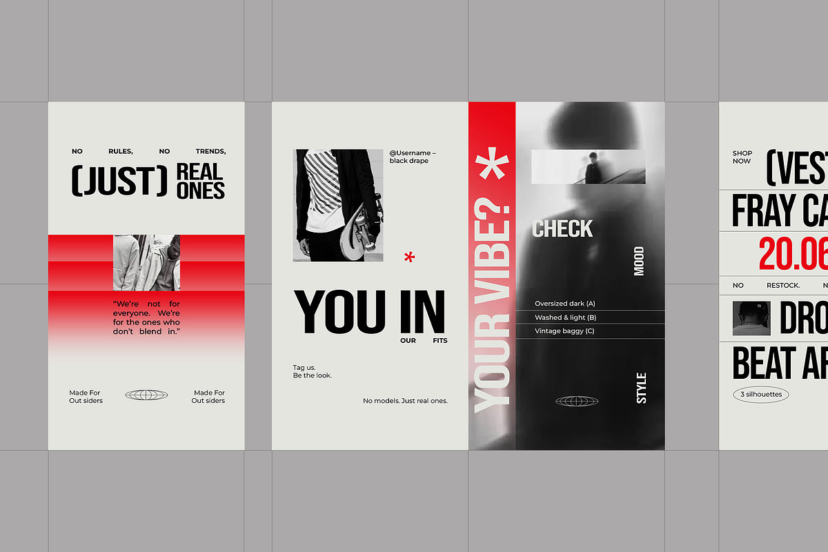Streetwear & Fashion Instagram Pack preview 4