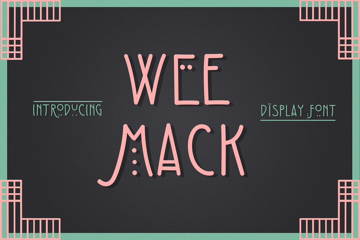 The Wee Mack Display Font