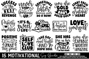 Motivational SVG Bundle
