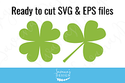 Shamrock Cut Files and Clipart, an Illustration by SavanasDesign (Thumbnail 2 of 5)