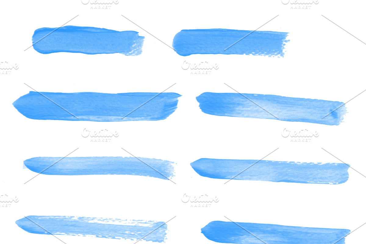 12 Water Colour brushes Photoshop, a Brush Add-On by PeoGeo Creative (Photo 2 of 4)