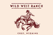 Western Rodeo Cowboy Illustration, an Animal Illustration by Ok Art & Design (Thumbnail 3 of 3)