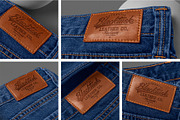Jeans Leather Label Mockup, an Advertising Mockup by megostudi0 (Thumbnail 1 of 7)