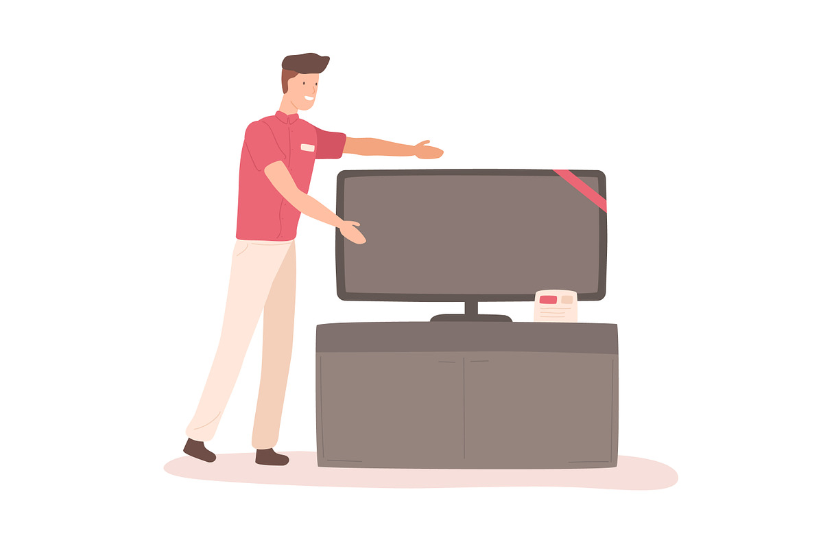 Family buy TV, a Person Illustration by Good Studio (Photo 2 of 3)