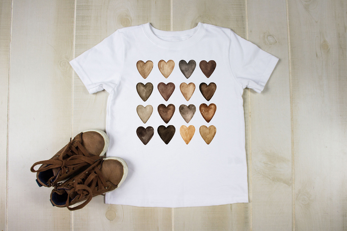 Watercolor heart cliparts & patterns, an Object Graphic by Naty Art (Photo 18 of 24)