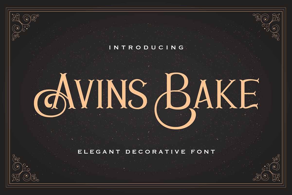 Avins Bake - Decorative Serif Font, a Serif Font by StringLabs (Photo 1 of 9)