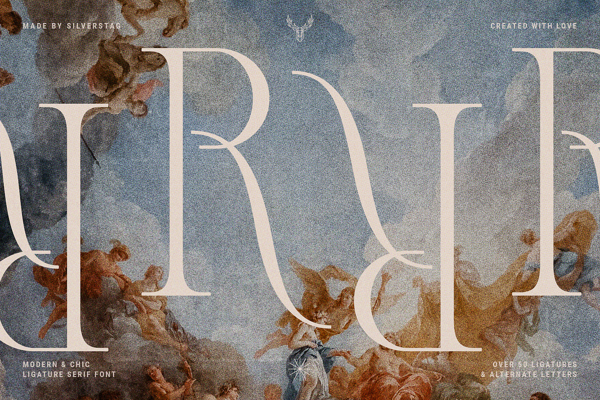 French Voyager - Chic Ligature Serif, a Serif Font by SilverStag Type Foundry (Photo 12 of 23)