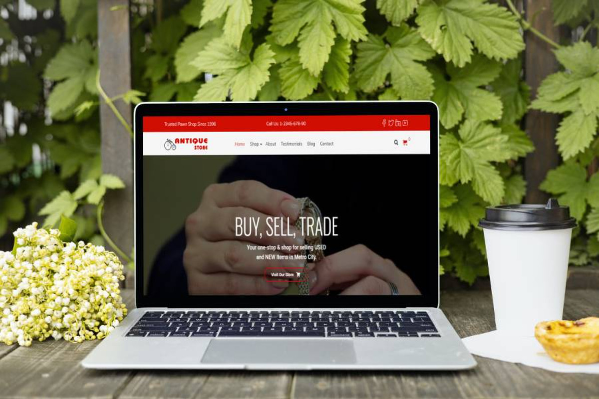 Antique Store WordPress Theme preview 2