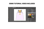 Woman Tank Top Tshirt Vector Mockup, a Shirt Mockup by Infinity Mockups (Thumbnail 7 of 8)