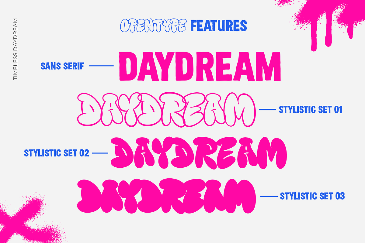 Timeless Daydream - Graffiti Font, a Sans Serif Font by Pixesia Studio (Photo 10 of 11)