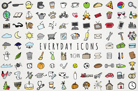 Everyday Items To Do Clipart Set