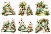 Whimsical Summer Pathway Clipart, an Illustration by DreamArtGraphic (Thumbnail 4 of 8)