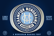Retro-Era Baseball Serif Style 2, a Symbol Font by Para-Scope Design (Thumbnail 1 of 8)