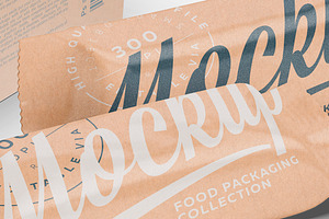 Kraft Box & Snack Bars Mockup