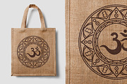 The sacred symbol Om, Mandala. Set., an Object Graphic by KundolaArt (Thumbnail 2 of 5)
