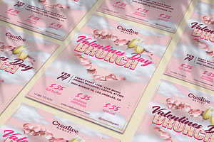Valentines Day Flyer/ Instagram Post, a Flyer Template by Tzochko