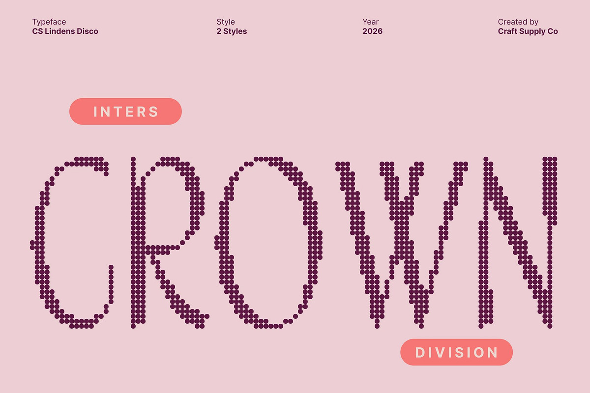 CS Lindens Disco, a Sans Serif Font by Craft Supply Co. (Photo 2 of 8)