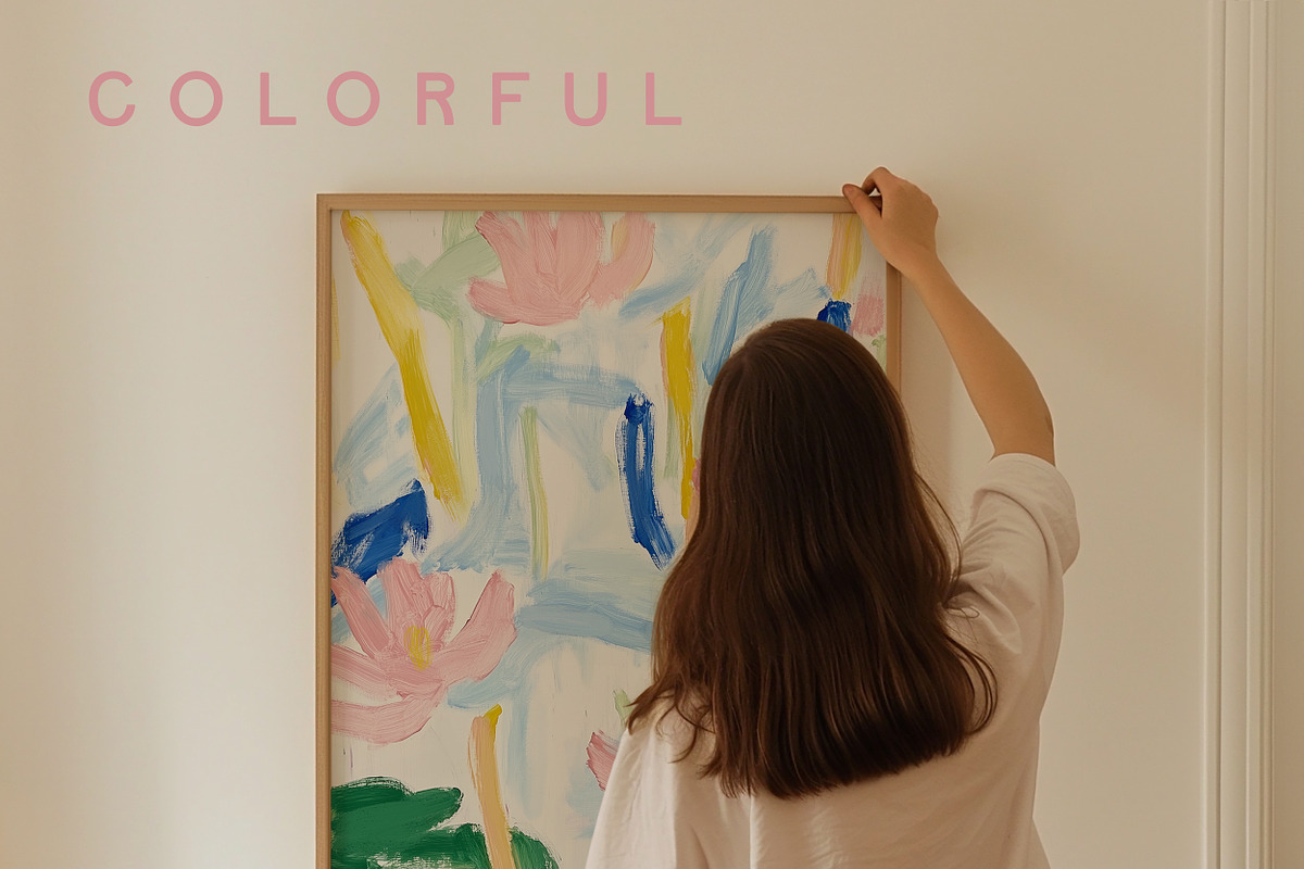 COLORFUL ABSTRACT Prints & Textures, a Background Graphic by Lana Elanor (Photo 8 of 10)