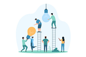 Change new innovation strategy, a Person Illustration by Flashvector