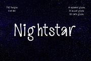Nightstar sans serif font, a Sans Serif Font by TNE Designs (Thumbnail 1 of 5)