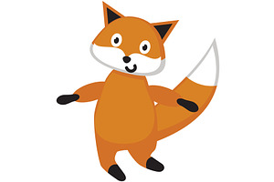 Fox cartoon vector, cute funny, an Animal Illustration by SiberianArt