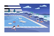 Cruise liner. Voyage, sea travel, a Transportation Illustration by PaperTrident (Thumbnail 3 of 5)