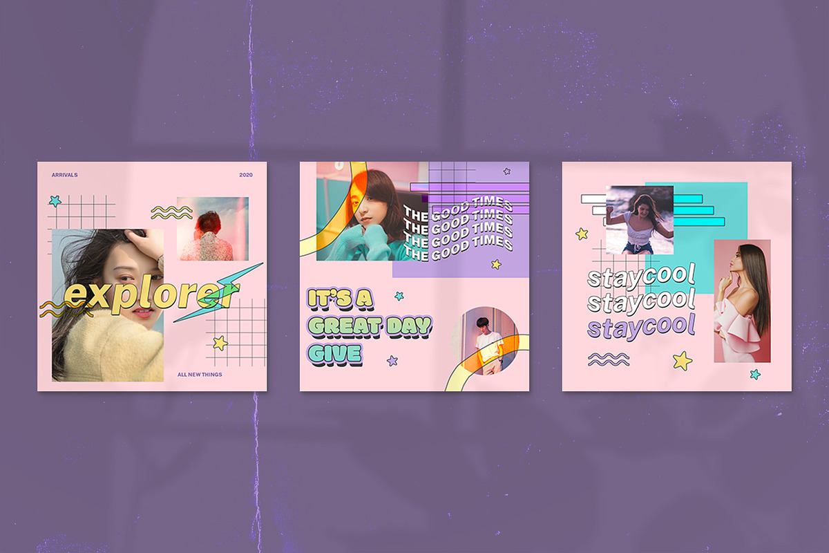 90's Vol1 Instagram | CANVA & PSD, a Social Media Template by Azruca (Photo 9 of 9)