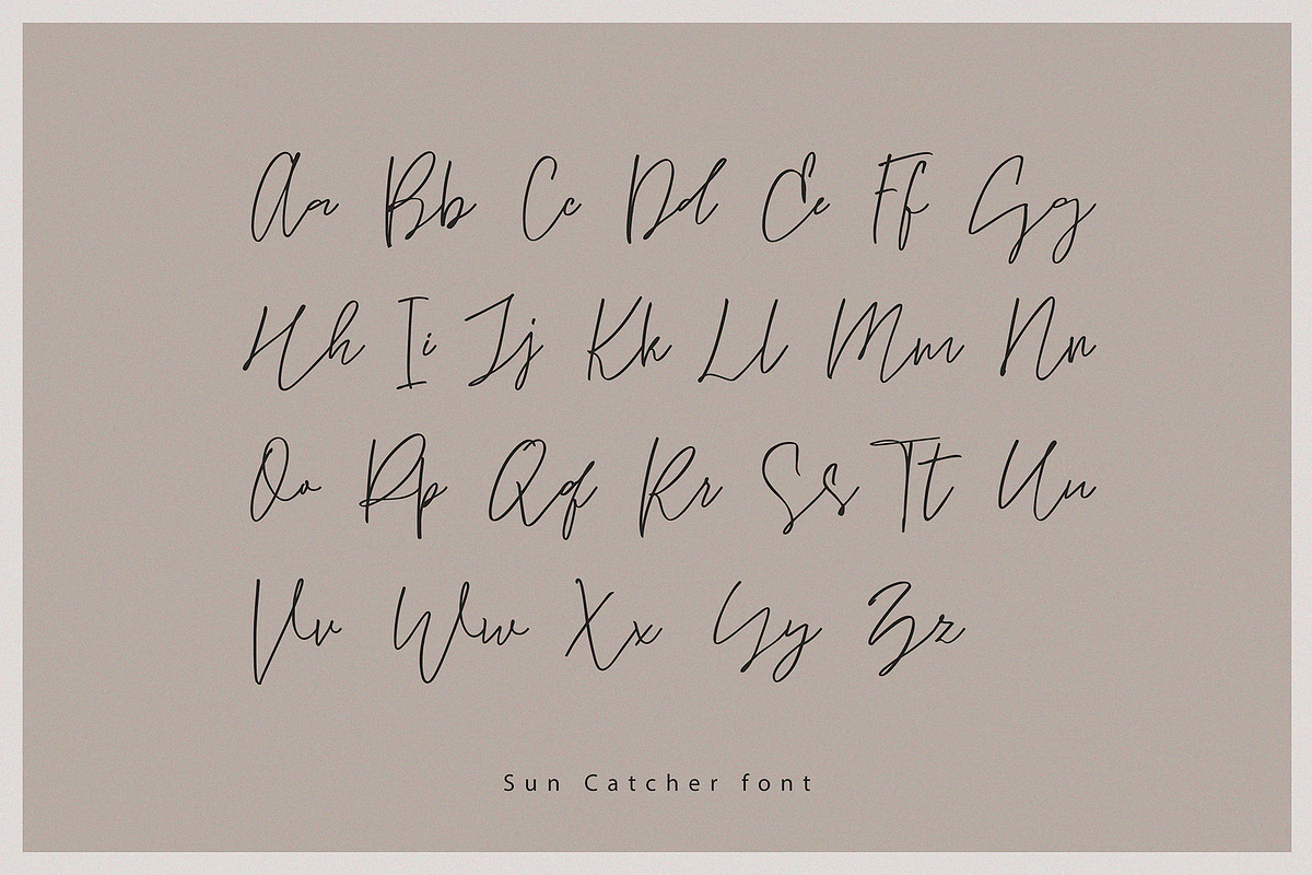 Sun Catcher Handwritten Script preview 2