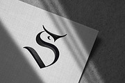 S logotype with OWL face, a Branding & Logo Template by Alexandra De Angelis (Thumbnail 1 of 4)