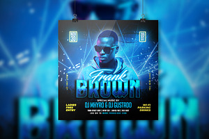 Frank Brown Party flyer