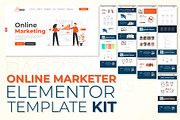 Marketer Elementor Template Kit, an UI Kit Template by Pabzzy Templates (Thumbnail 1 of 6)