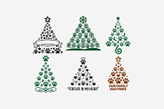 Christmas Paw Print PNG Bundle, a Seasonal Illustration by Tanya Kart (Thumbnail 9 of 9)