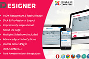 Designer - Portfolio Joomla Template, a Websites & App Template by JoomlaUX (Thumbnail 1 of 5)