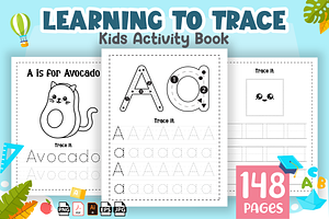 Learning To Trace Kids Activity Book