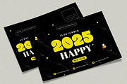 Happy New Post Card design, a Stationery Template by MightyDesign (Thumbnail 2 of 8)