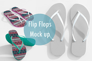 Realistic Flip Flops Mock up