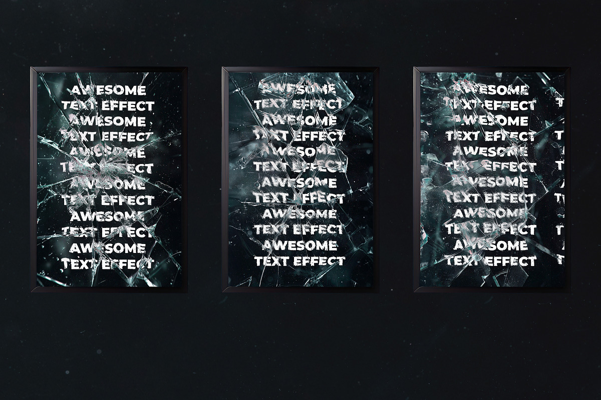 10 Crystal PSD Text Effect+Textures, a Texture Graphic by Lostkids (Photo 3 of 8)