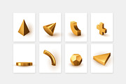 Aureate 3D objects collection, an Object Graphic by VitalexStudio (Thumbnail 3 of 8)