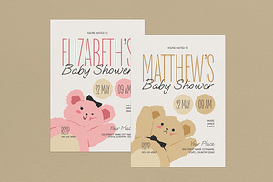 Baby Shower Invitation, an Invitation Template by graphicook