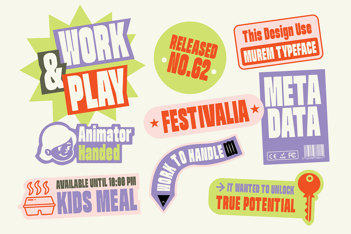 Morem Display Typeface, a Sans Serif Font by Jetsmax® Studio (Photo 2 of 9)