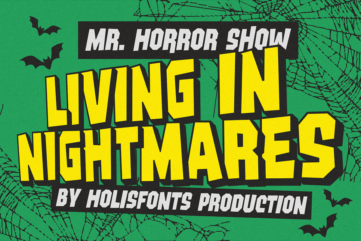 Maligoth Horror Fonts, a Sans Serif Font by 24Design Studios (Photo 4 of 9)
