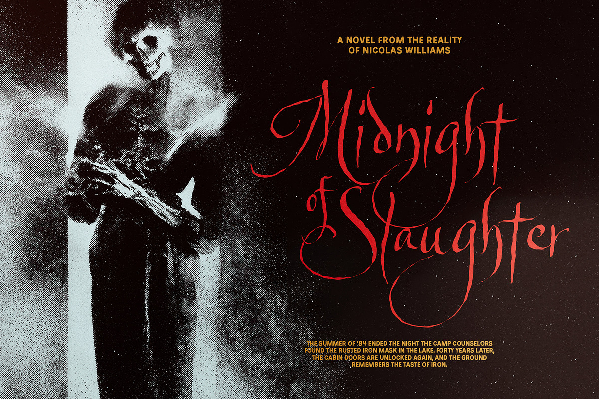 Gothic Saturday - Creepy Script Font, a Script Font by Sarid Ezra (Photo 3 of 9)