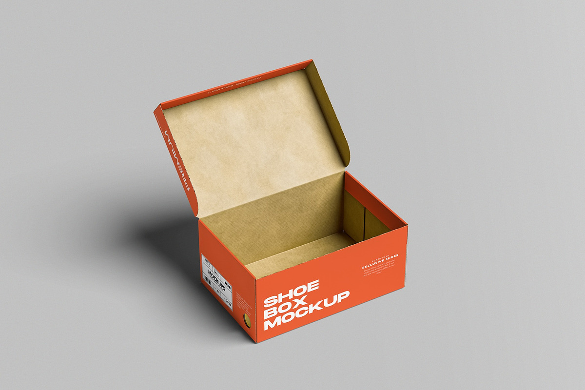 Shoe Box Mockup, a Packaging Mockup by hokagata (Photo 3 of 5)