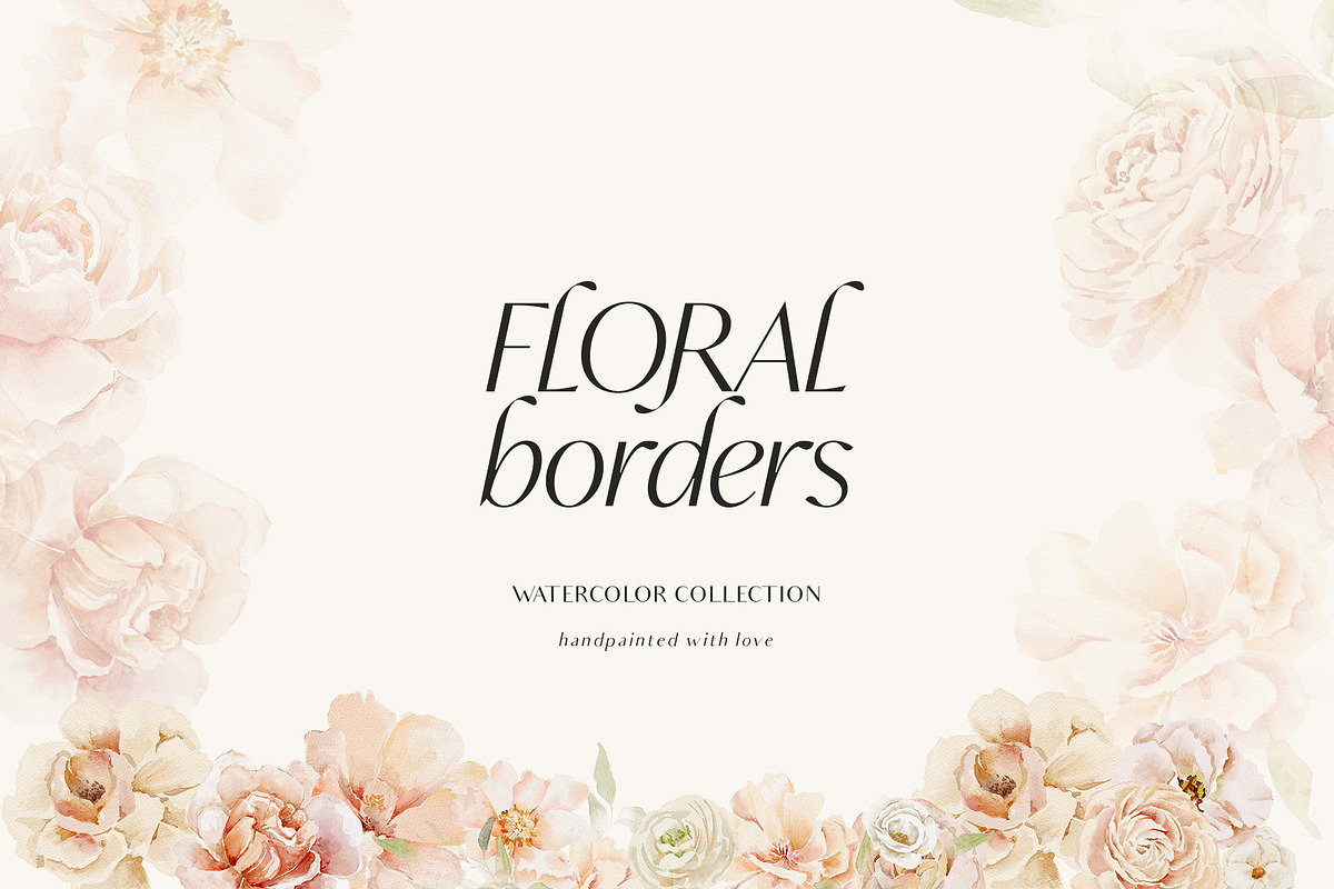 Peach watercolor flowers collection, a Decorative Illustration by Grace Noboa Illustrations (Photo 8 of 10)