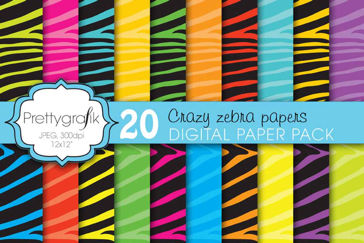 zebra print digital paper