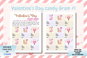 Editable Valentine's Day Candy Grams, a Templates & Theme by Adalin Shop (Thumbnail 2 of 6)