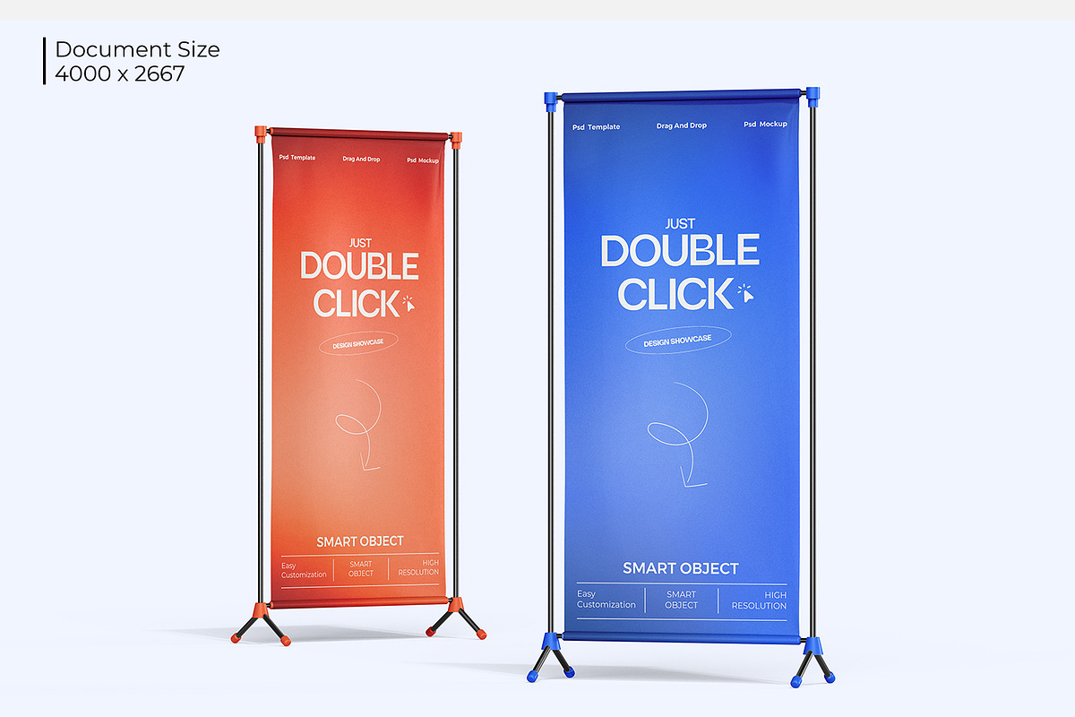 Advertising Stand Banner Mockup, an Advertising Mockup by Ram Studio LLC (Photo 4 of 8)