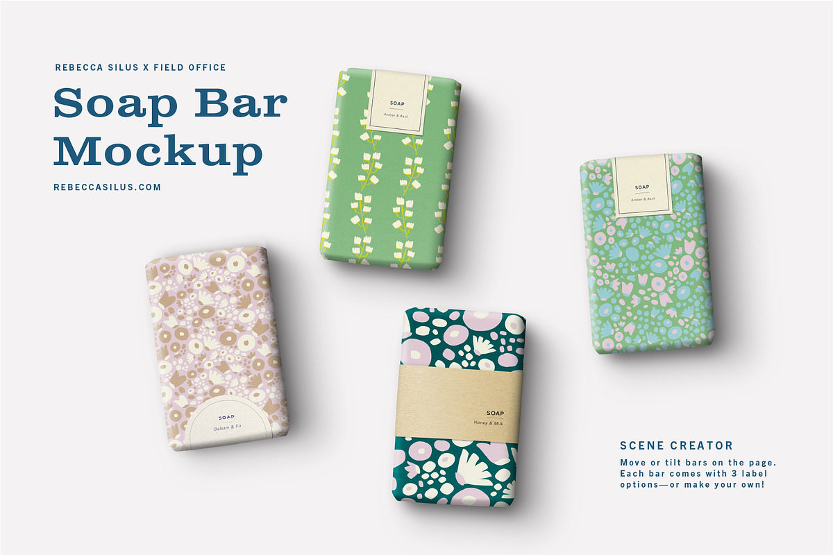 Soap Bar Packaging Mockup, a Packaging Mockup by Field Office (Photo 1 of 4)